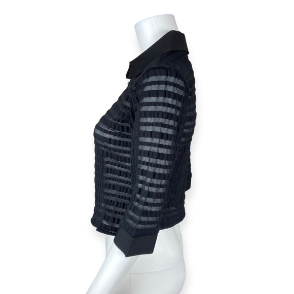 Rayure Paris Black Zip Up Selma Top - Picture 3 of 12